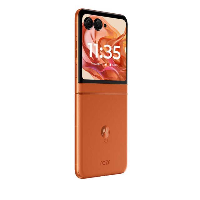 モトローラ　SIMフリースマートフォン motorola razr 50 / Dimensity 7300X / 6.9インチ 12GB+512GB スプリッツオレンジ　PB230002JP_12