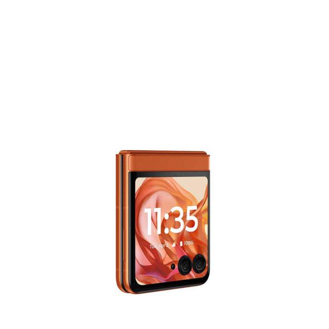 モトローラ　SIMフリースマートフォン motorola razr 50 / Dimensity 7300X / 6.9インチ 12GB+512GB スプリッツオレンジ　PB230002JP_15
