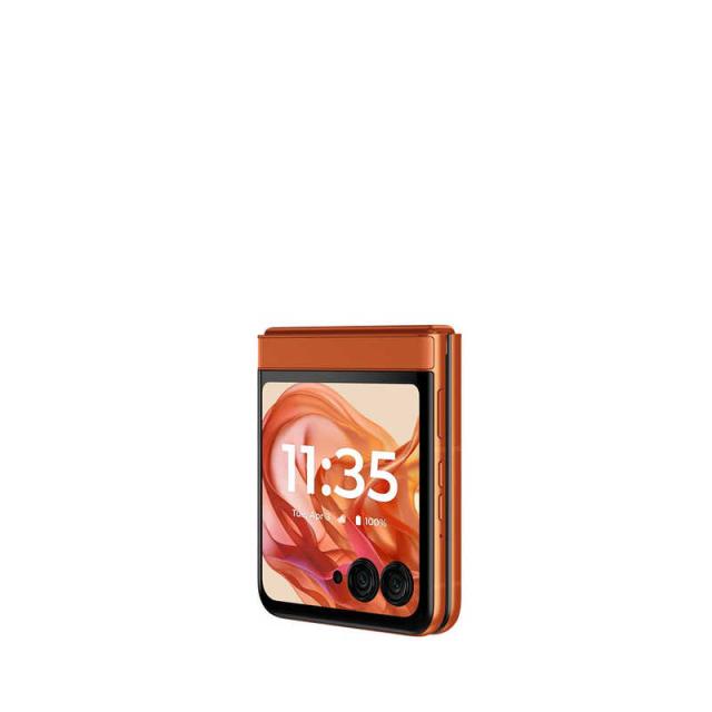 モトローラ　SIMフリースマートフォン motorola razr 50 / Dimensity 7300X / 6.9インチ 12GB+512GB スプリッツオレンジ　PB230002JP_16