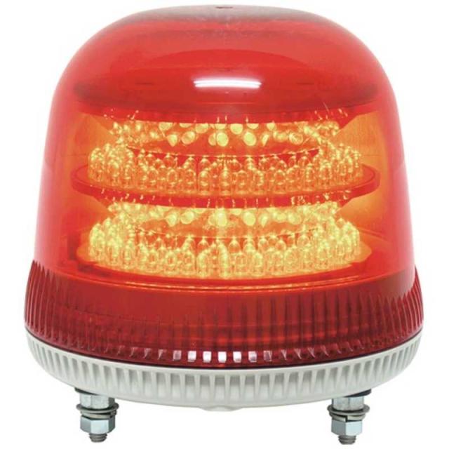 日惠製作所　NIKKEI ニコモア VL17R型 LED回転灯 170パイ 赤　VL17M-100APR