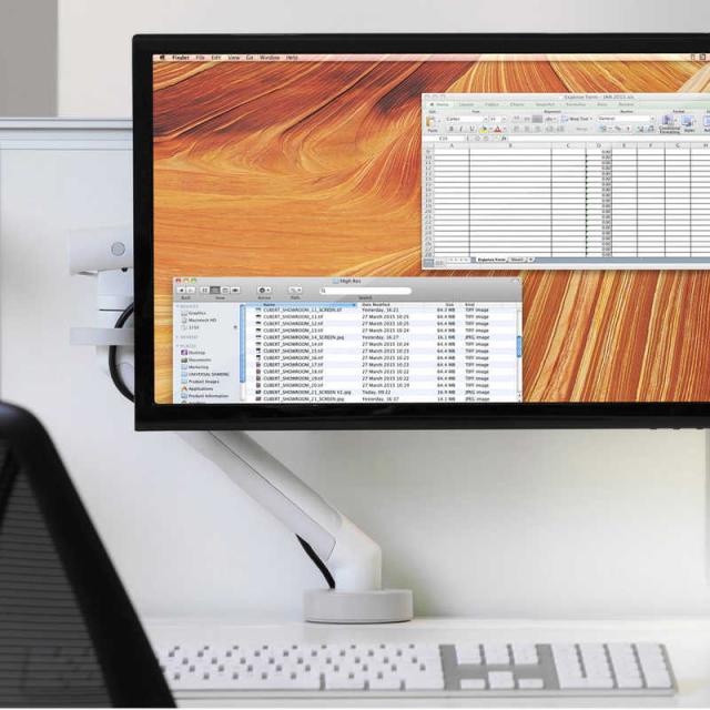 COLEBROOKBOSSONSAUND　Flo スプリング式 シングルモニターアーム ホワイト ホワイト　CBSFLOWHITEの通販は