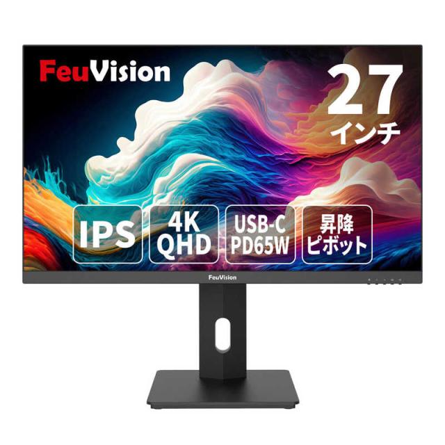 FEUVISION　液晶ディスプレイ ［4K(3840×2160) / ワイド］ ブラック　EW-FSID27UU0EA