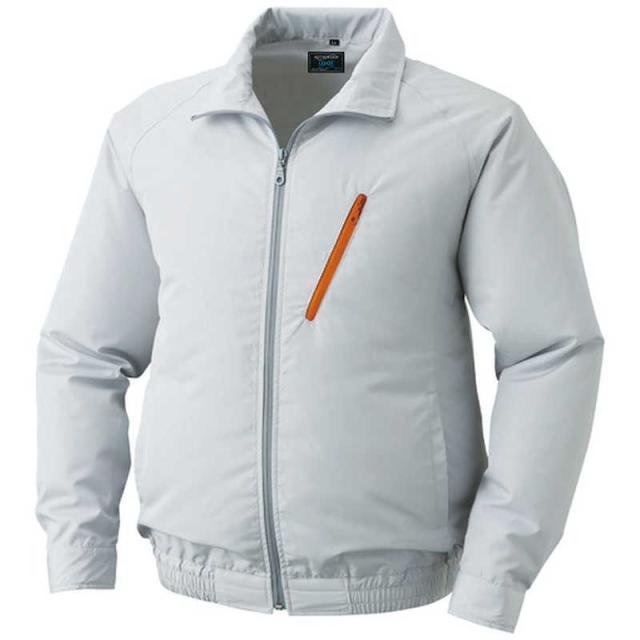 空調服　ポリエステル製 ウェアのみ シルバー L　KU90510-C06-S3