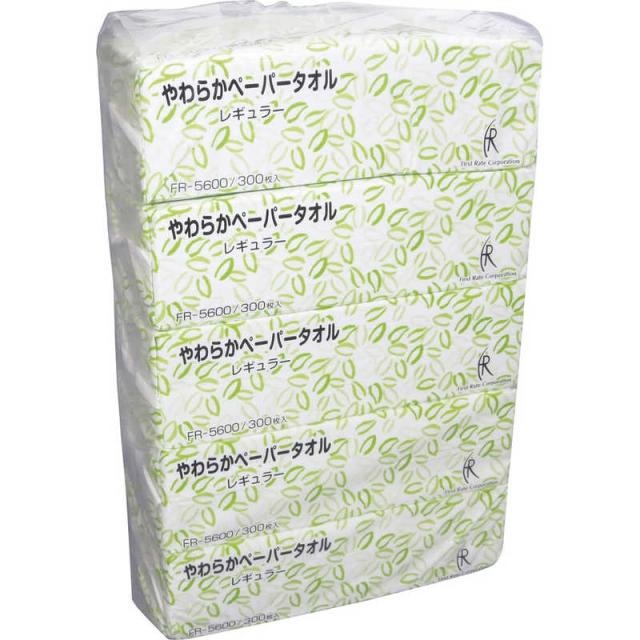ファーストレイト　やわらかペーパータオル 300枚×60パック レギュラー