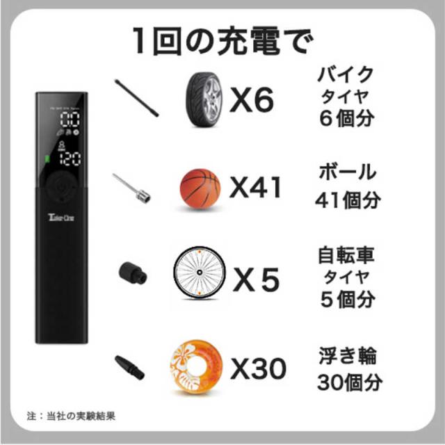 TAKEONE　電動空気入れ Airpump エアーポンプ(ブラック)A-20　A20