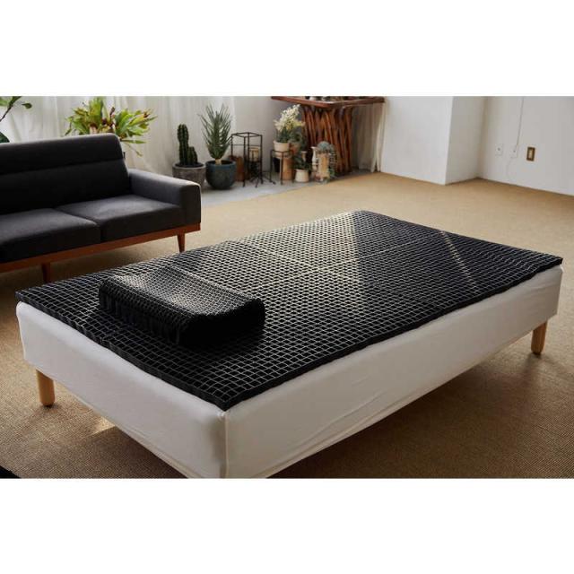 太陽　ヒツジのいらないマットレス SLEEPER ブラック セミダブルサイズ　HTM003SD_5