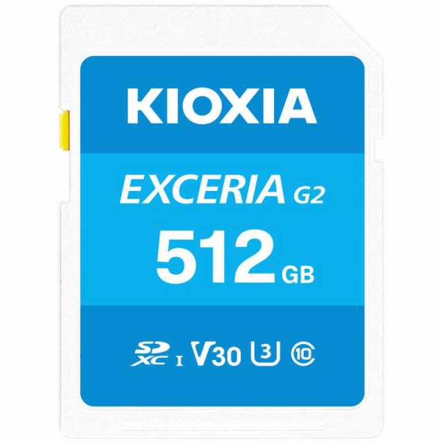 KIOXIA キオクシア　SDXCカード EXCERIA データ復旧サービス付き (Class10/512GB)　KSDU-B512GBK