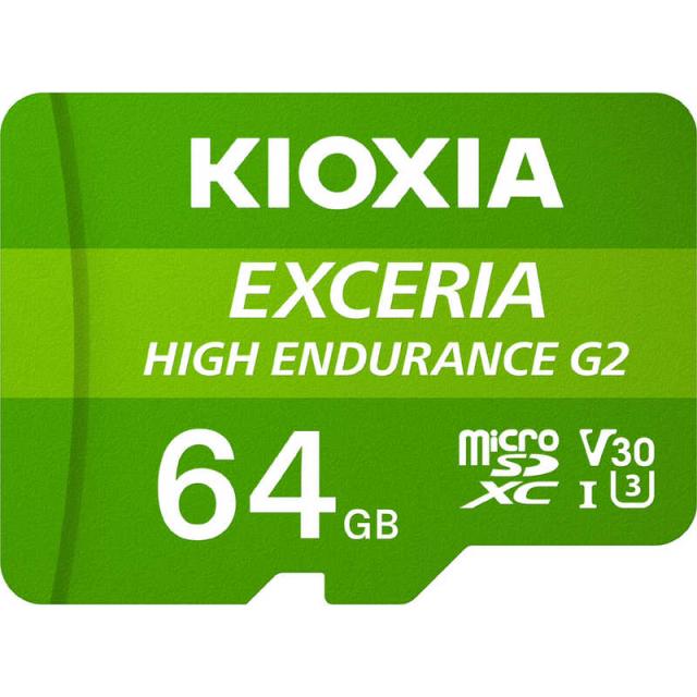 KIOXIA キオクシア　microSDXCカード EXCERIA HIGH ENDURANCE G2(エクセリアハイエンデュランス) ［Class10 /64GB］　KEMU-B064G