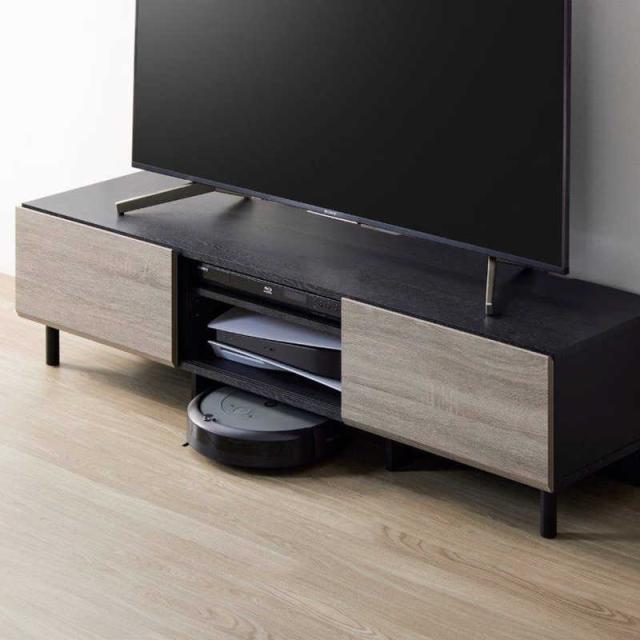 朝日木材　55〜65v型対応 引き戸タイプローボード Swing ダークベージュ　ASSLD1500GBの通販は