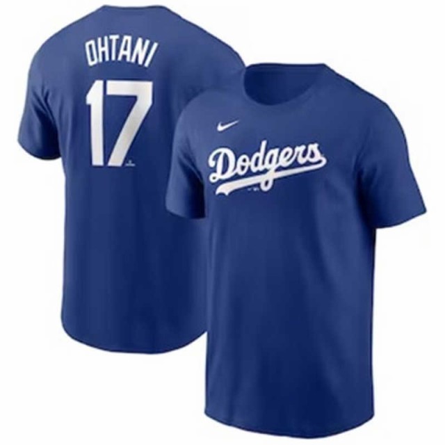 ファナティクス　男女兼用 MLB ドジャース 大谷翔平選手 Tシャツ ネーム＆ナンバー [ユニセックス /Mサイズ] ブルー 【返品交換不可】　ML0124SS05の通販は