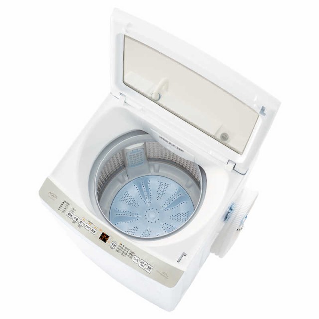 アクア AQUA 全自動洗濯機 インバーター 洗濯8.0kg AQW-V8PBK-W