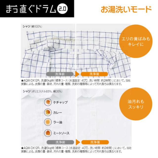 アクア　AQUA　ドラム式洗濯乾燥機 (左開き) 洗濯12.0kg 乾燥6.0kg ヒートポンプ乾燥 シルキーブラック　AQW-DX12R-L-K（標準設置無料）_17
