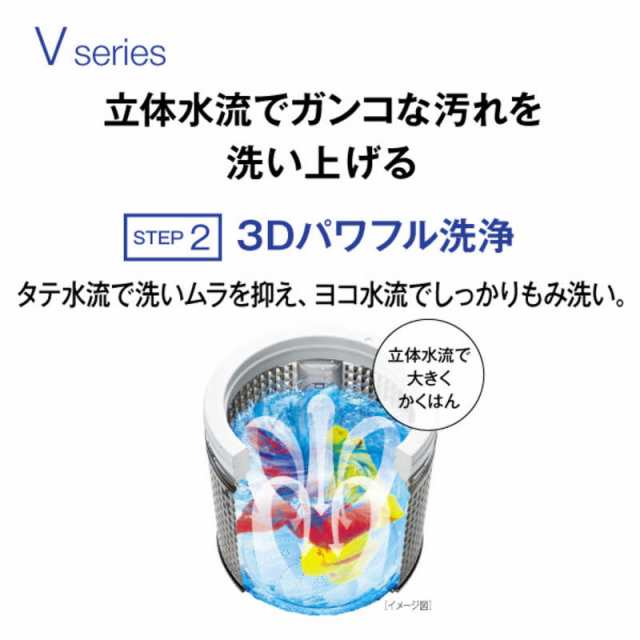 アクア AQUA 全自動洗濯機 7kg 洗濯7.0kg 簡易乾燥(送風機能) ホワイト AQW-V7R-W（標準設置無料）の通販はau PAY  マーケット - コジマ au PAY マーケット店 | au PAY マーケット－通販サイト