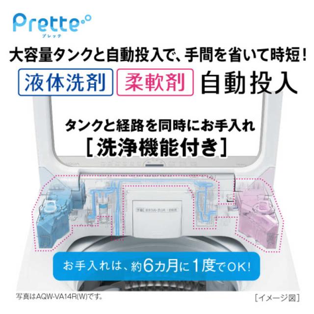 アクア　AQUA　全自動洗濯機 洗濯10.0kg ホワイト　AQW-VA10RBK-W（標準設置無料）_8