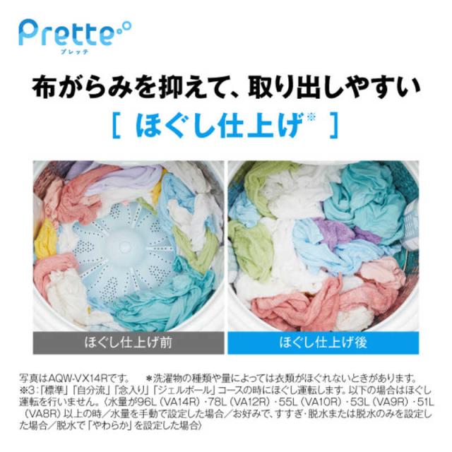 アクア　AQUA　全自動洗濯機 洗濯10.0kg ホワイト　AQW-VA10RBK-W（標準設置無料）_14