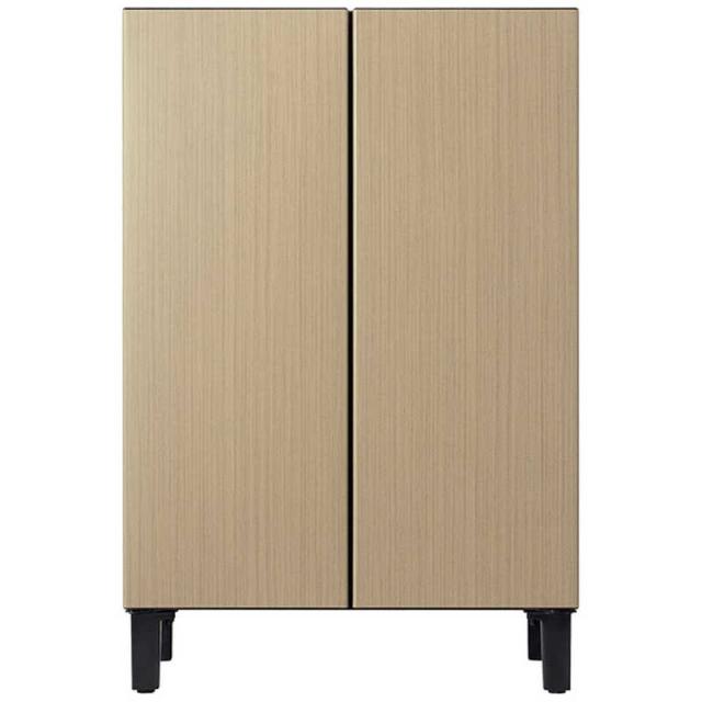 アクア　AQUA　冷蔵庫 2ドア 72L フレンチドア(観音開き) 家具冷蔵庫 幅60cm グレージュウッド　AQR-FD7P-C（標準設置無料）