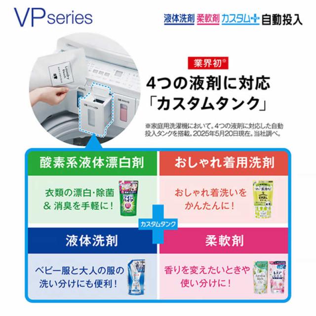 アクア　AQUA　全自動洗濯機 洗濯12.0kg VPシリーズ 自動投入 ホワイト　AQW-VP12A-W（標準設置無料）_6