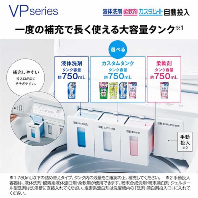 アクア　AQUA　全自動洗濯機 洗濯12.0kg VPシリーズ 自動投入 ホワイト　AQW-VP12A-W（標準設置無料）_7