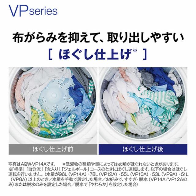 アクア　AQUA　全自動洗濯機 洗濯10.0kg VPシリーズ 自動投入 ホワイト　AQW-VP10A-W（標準設置無料）_15