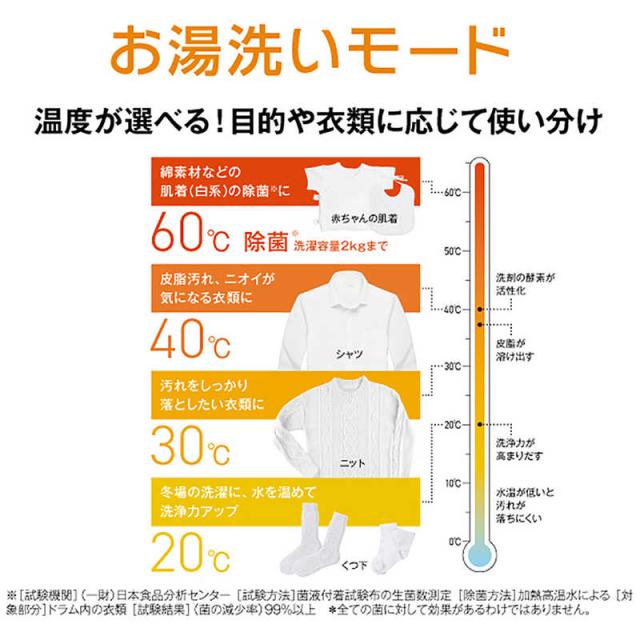 アクア　AQUA　ドラム式洗濯乾燥機 (左開き) 洗濯8.0kg 乾燥4.0kg ヒーター乾燥(水冷・除湿タイプ) ホワイト　AQW-D8A-L-W（標準設置無料）_12
