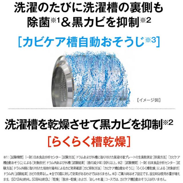 アクア　AQUA　ドラム式洗濯乾燥機 (右開き) 洗濯12.0kg 乾燥6.0kg ヒートポンプ乾燥 ホワイト　AQW-SD12A-R-W（標準設置無料）_16
