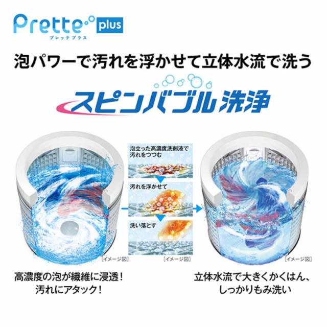 アクア　AQUA　全自動洗濯機 洗濯14.0kg Prette plus プレッテプラス VXシリーズ 自動投入 シルキーブラック　AQW-VX14A-K（標準設置無料）_6