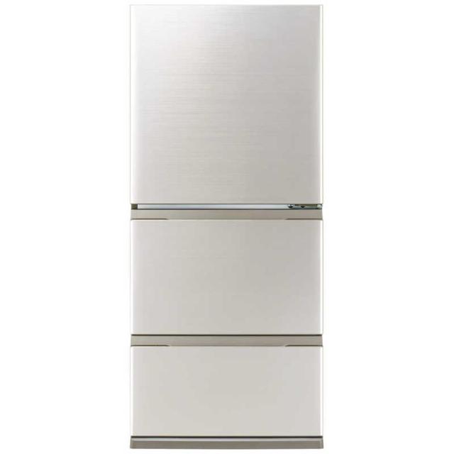 アクア　AQUA　冷蔵庫 3ドア 262L 右開き 幅60cm ブライトシャンパン　AQR-S26R-N（標準設置無料）