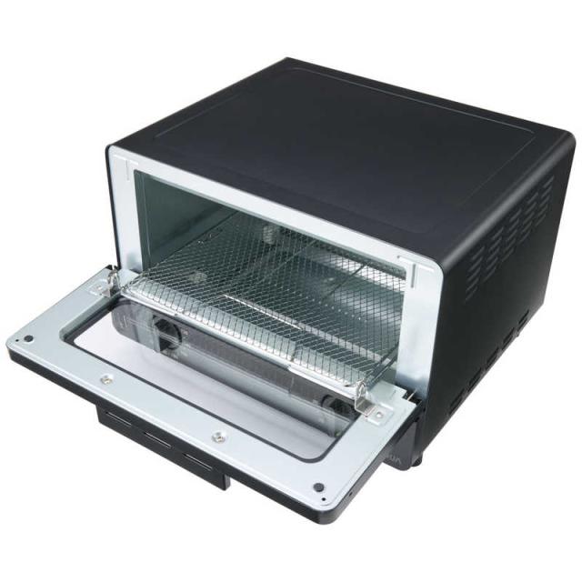 アクア AQUA オーブントースター AQUA 1200W/食パン4枚 ブラック AQT