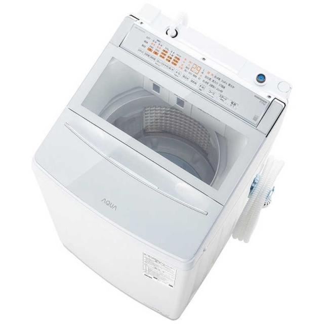 アクア　AQUA　全自動洗濯機 洗濯8.0kg VPシリーズ 柔らかコース 自動投入 ホワイト　AQW-VP801-W（標準設置無料）