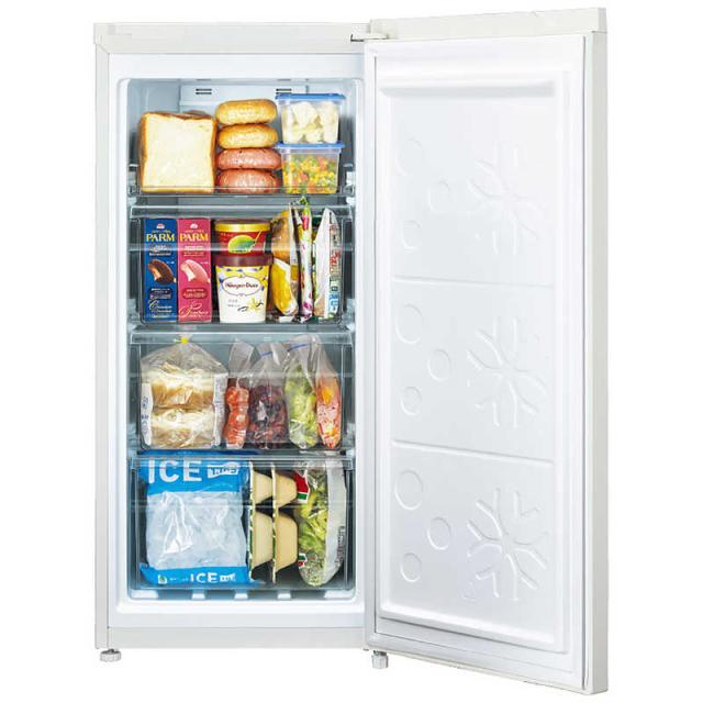 アクア AQUA 冷凍庫 1ドア 93L 右開き 冷凍冷蔵切替 ファン式 幅48cm