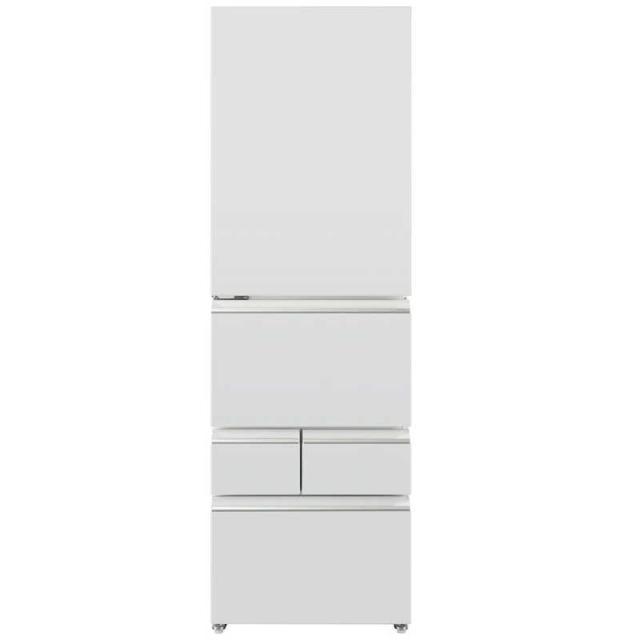 アクア　AQUA　冷蔵庫 5ドア 401L 左開き 真ん中野菜室 幅60cm ライトグレー　AQR-S40AL-W（標準設置無料）