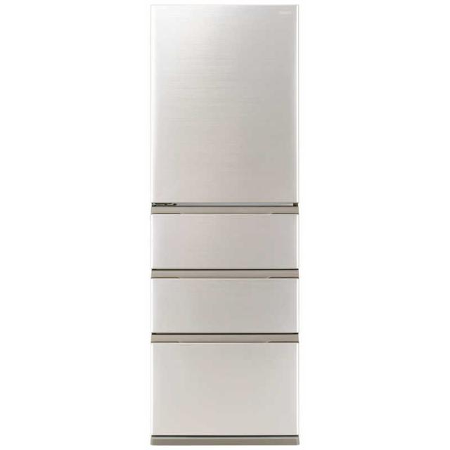 アクア　AQUA　冷蔵庫 4ドア 362L 左開き 真ん中2段冷凍室 幅60cm ブライトシャンパン　AQR-S36AL-N（標準設置無料）