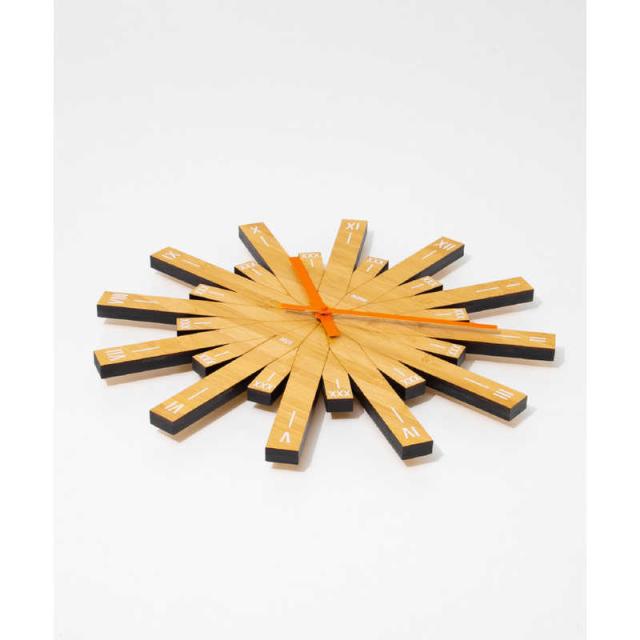 ALESSI　掛け時計 ウォールクロック RAGGIANTE ウッド 直径 480mm　ALS0000001000C01ZZZ_3