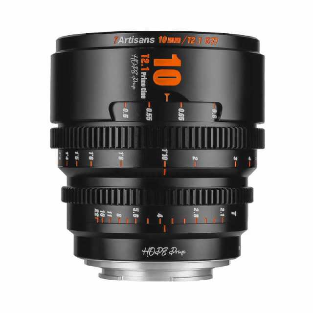 七工匠　シネマレンズ 7Artisans HOPE Prime 10mm T2.1 Super 35mm 富士フイルムXマウント ［FUJIFILM X /単焦点レンズ］ ブラック　7A-H