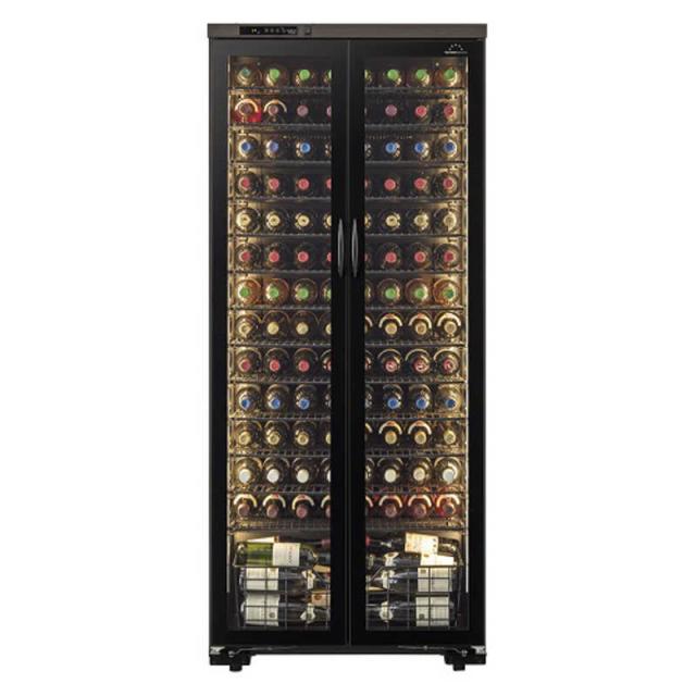 フォルスタージャパン　ワインセラー ［120本 /観音開き］ ウッドブラック　ST-409FG2-WK（標準設置無料）