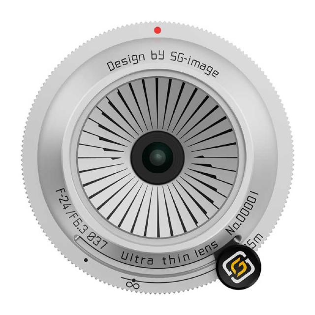 SGIMAGE　カメラレンズ SG-image 24mm F6.3 ソニーEマウント シルバー （ ソニーE / 単焦点レンズ ） 　SG24mmF6.3E(S)