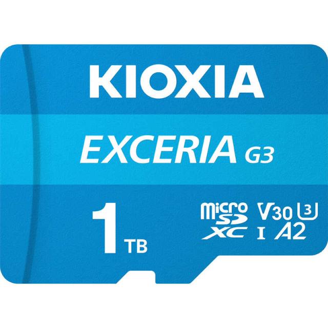 KIOXIA キオクシア　(復旧サービス付き)SDXC microSDカード アクションカメラ・スマートフォン・ゲーム機におすすめの高速タイプ EXCERIA(エクセリア) ［Class10 / 1TB］　KMU-C001TBK 65,340円