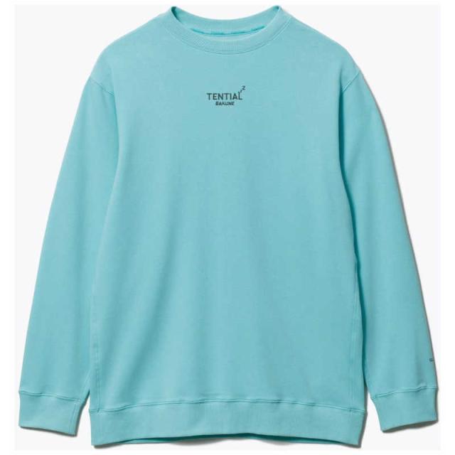 TENTIAL　BAKUNEスウェットメンズロングスリーブクルーネックターコイズ(S)　25FSBA038M00410004N