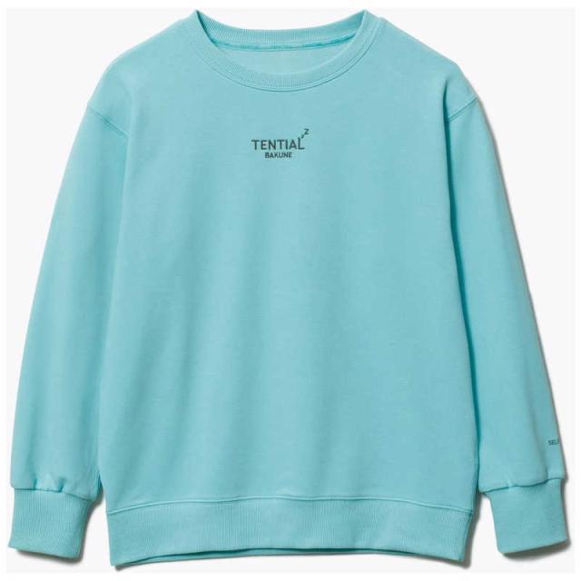 TENTIAL　BAKUNEスウェットウィメンズロングスリーブクルーネックターコイズ(XL)　25FSBA044W00410007N