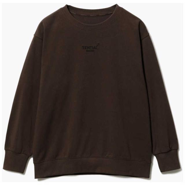 TENTIAL　BAKUNEスウェットウィメンズロングスリーブクルーネックブラウン(S)　25FSBA044W00100004N