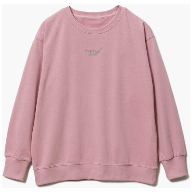 TENTIAL　BAKUNEスウェットウィメンズロングスリーブクルーネックピンク(S)　25FSBA044W00030004N