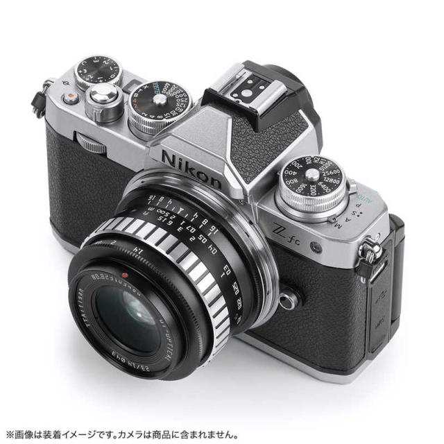 銘匠光学　カメラレンズ 一眼レフ用 交換レンズ　TTArtisan 23mm f/1.4 C ブラック×シルバー_1