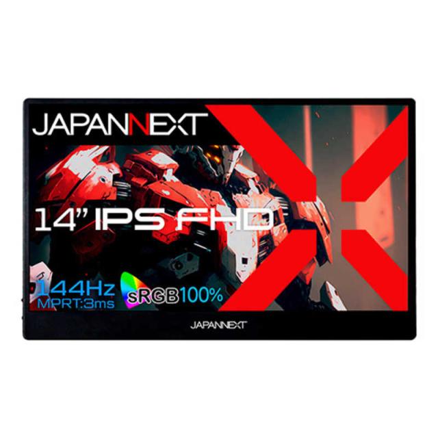 JAPANNEXT　IPSパネル搭載 144Hz対応 フルHDゲーミングモバイルモニター [14.0型 /フルHD(1920×1080) /ワイド]　JN-MD-14i144F