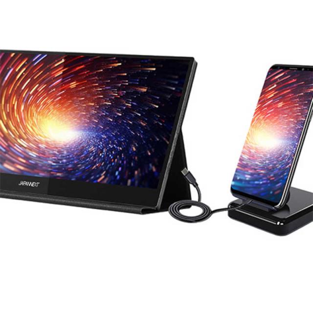 JAPANNEXT　有機EL(OLED)パネル搭載 10点マルチタッチ対応 モバイルモニター miniHDMI USB Type-C microUSB sRGB：100％ DCI-P3：100％ USB OTG対応　JN-MD-OLED1331UHDR-T_9