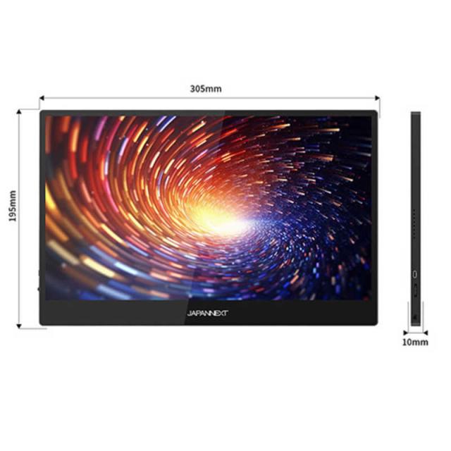 JAPANNEXT　有機EL(OLED)パネル搭載 10点マルチタッチ対応 モバイルモニター miniHDMI USB Type-C microUSB sRGB：100％ DCI-P3：100％ USB OTG対応　JN-MD-OLED1331UHDR-T_16