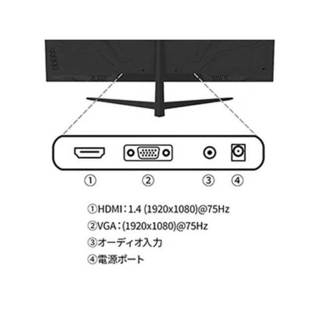 JAPANNEXT　31.5インチ IPSパネル搭載 フルHD(1920x1080)解像度 液晶モニター sRGB：100％ HDMI VGA (2年保証) ［31.5型 /フルHD(1920×1080) /ワイド］　JN-IPS315F_9