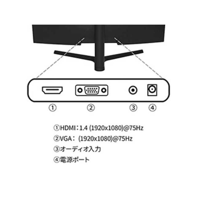 JAPANNEXT　31.5インチ IPSパネル搭載 フルHD(1920x1080)解像度 液晶モニター sRGB：100％ HDMI VGA 高さ調整 ピボット機能搭載 (2年保証)　JN-IPS315F-HSP_10
