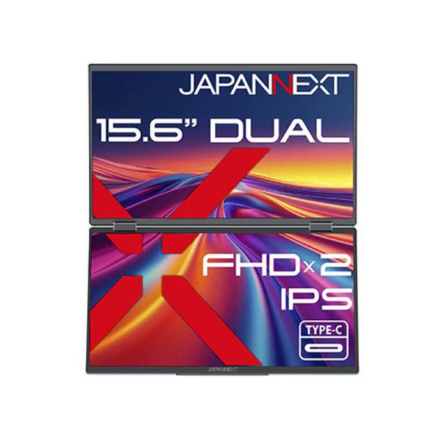 JAPANNEXT デュアルモバイルモニター HDMI USB Type-C 3画面拡張
