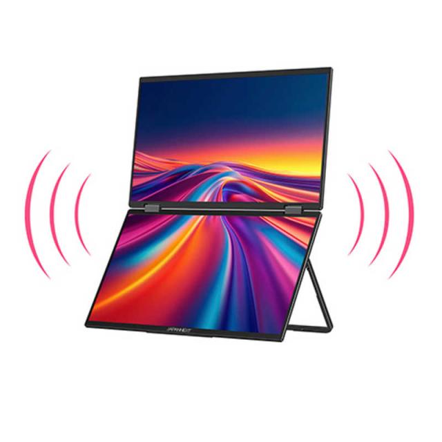 JAPANNEXT デュアルモバイルモニター HDMI USB Type-C 3画面拡張