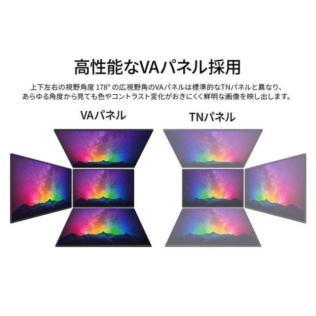 JAPANNEXT　VAパネル搭載 FHD液晶モニター ［21.5型 / フルHD(1920×1080) / ワイド / 120Hz］　JN-215V120F-C6_5